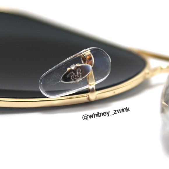 Model Display Ray-Ban Aviator Black Lens RB3025 58 / 62 Gold Frame - Picture 11 of 17